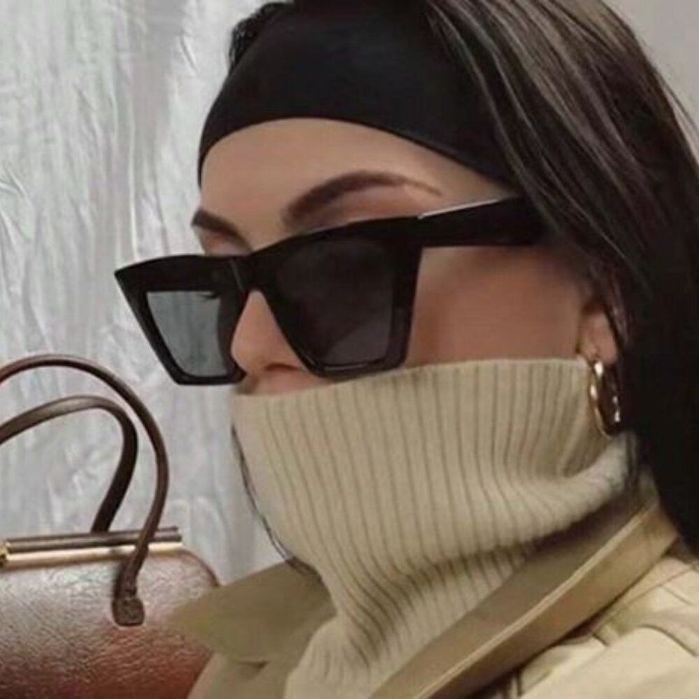 NWT, Black Fashionable Retro Sunglasses